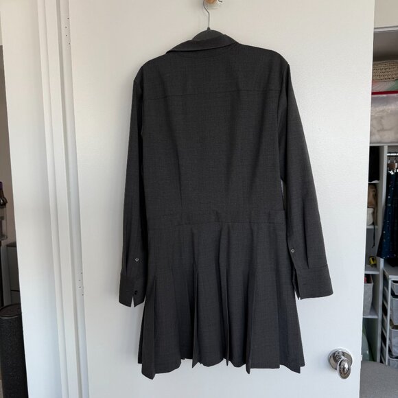 Theory Pleated Shirt Dress (Size 12) - Picture 2 of 11